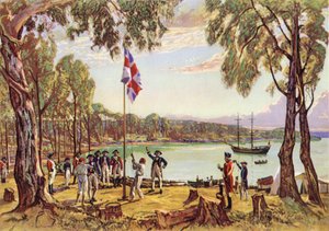 La fundación de Australia de Algernon Mayow Talmage